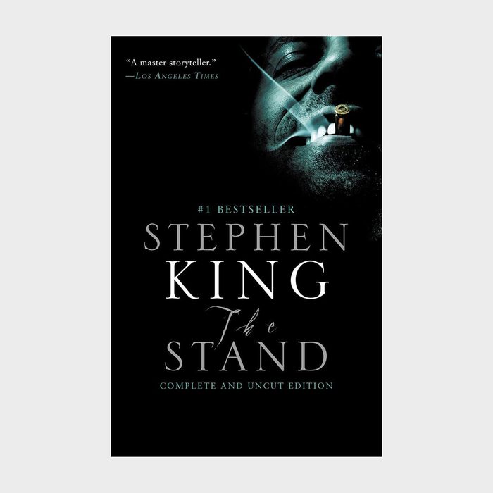 Book cover shows a grinning man with a cigarette, surrounded by darkness. Text reads: 