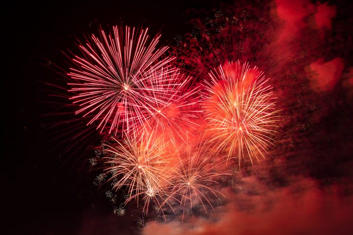 fireworks in the sky