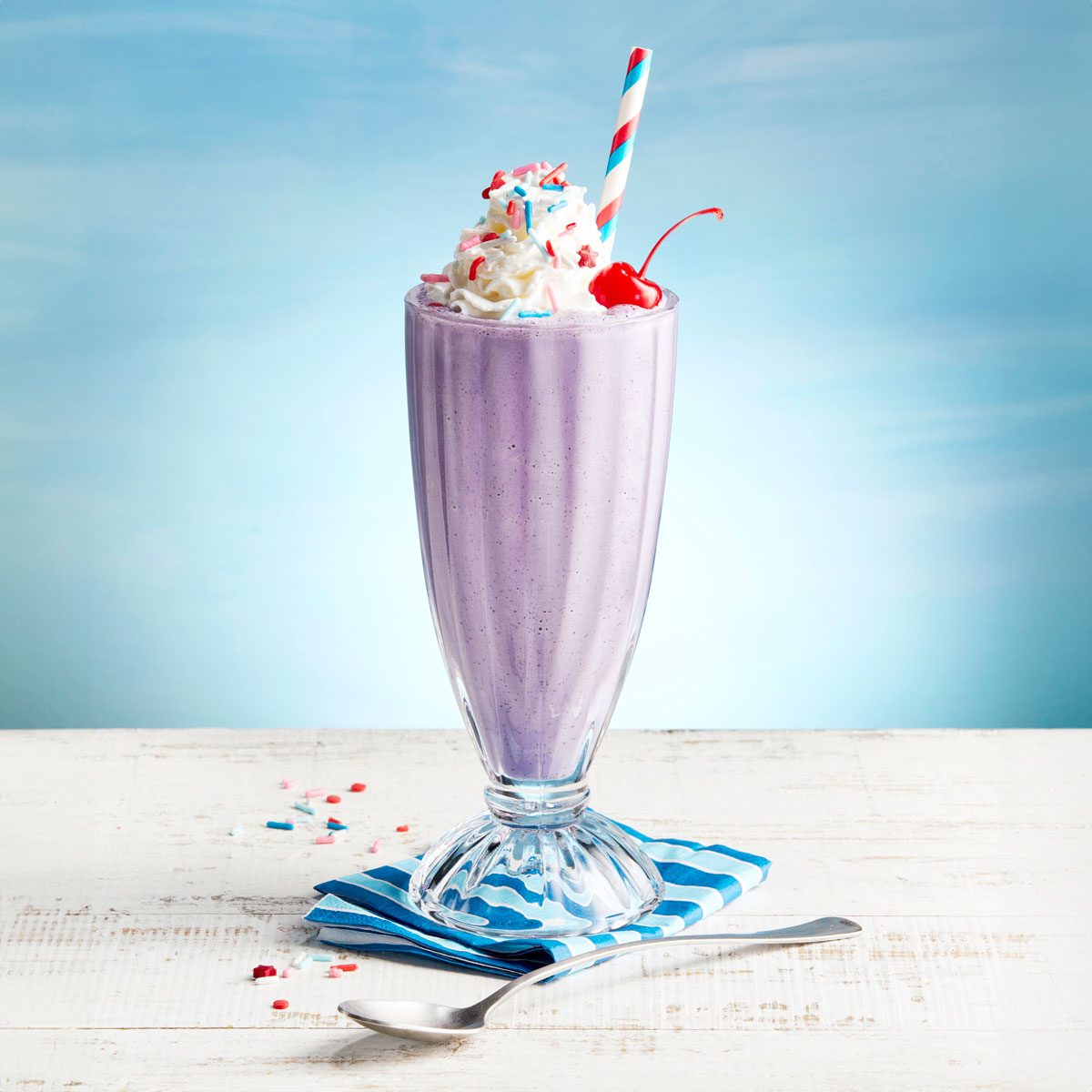 Huckleberry Shake; sky background;