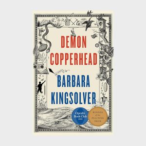 Book cover features ornate illustrations framing the title 