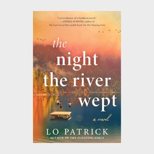 Book cover shows figures jumping from a dock into a lake, surrounded by autumn trees, with text: 