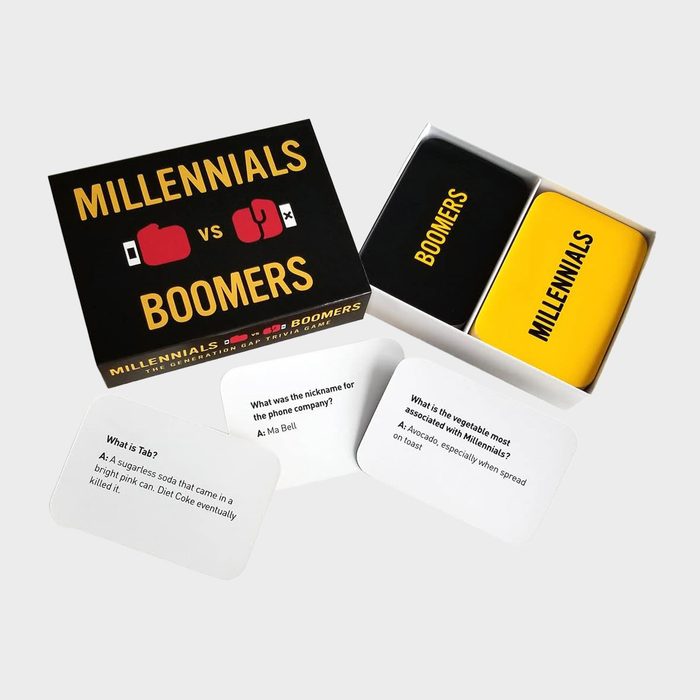 Box and cards titled 