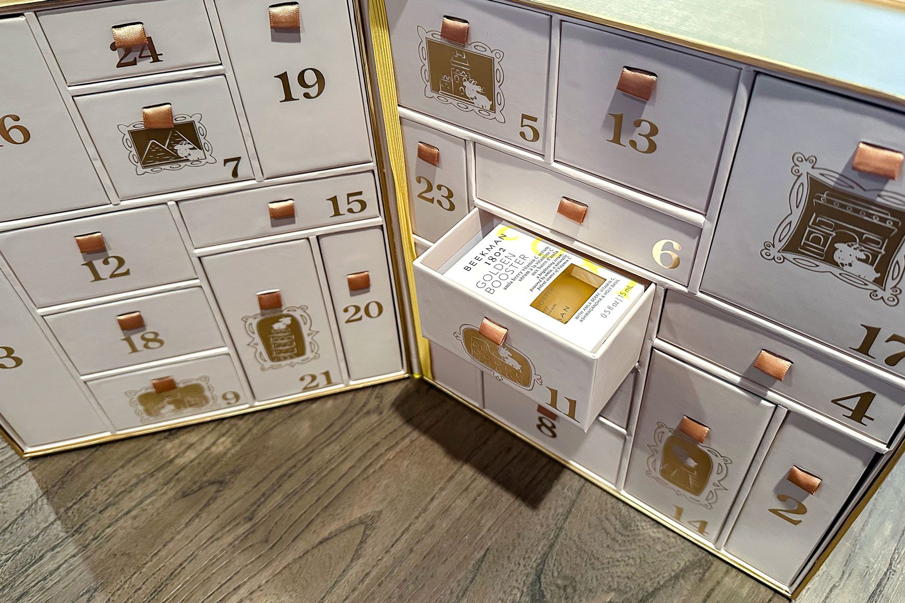 Beekman 1802 Advent Calendar drawer pulled out