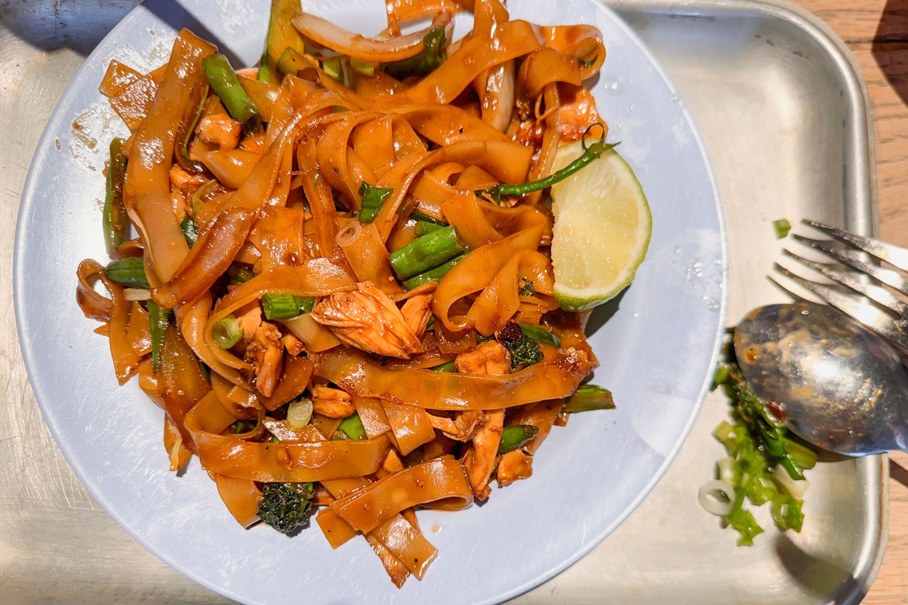 noodles on a plate