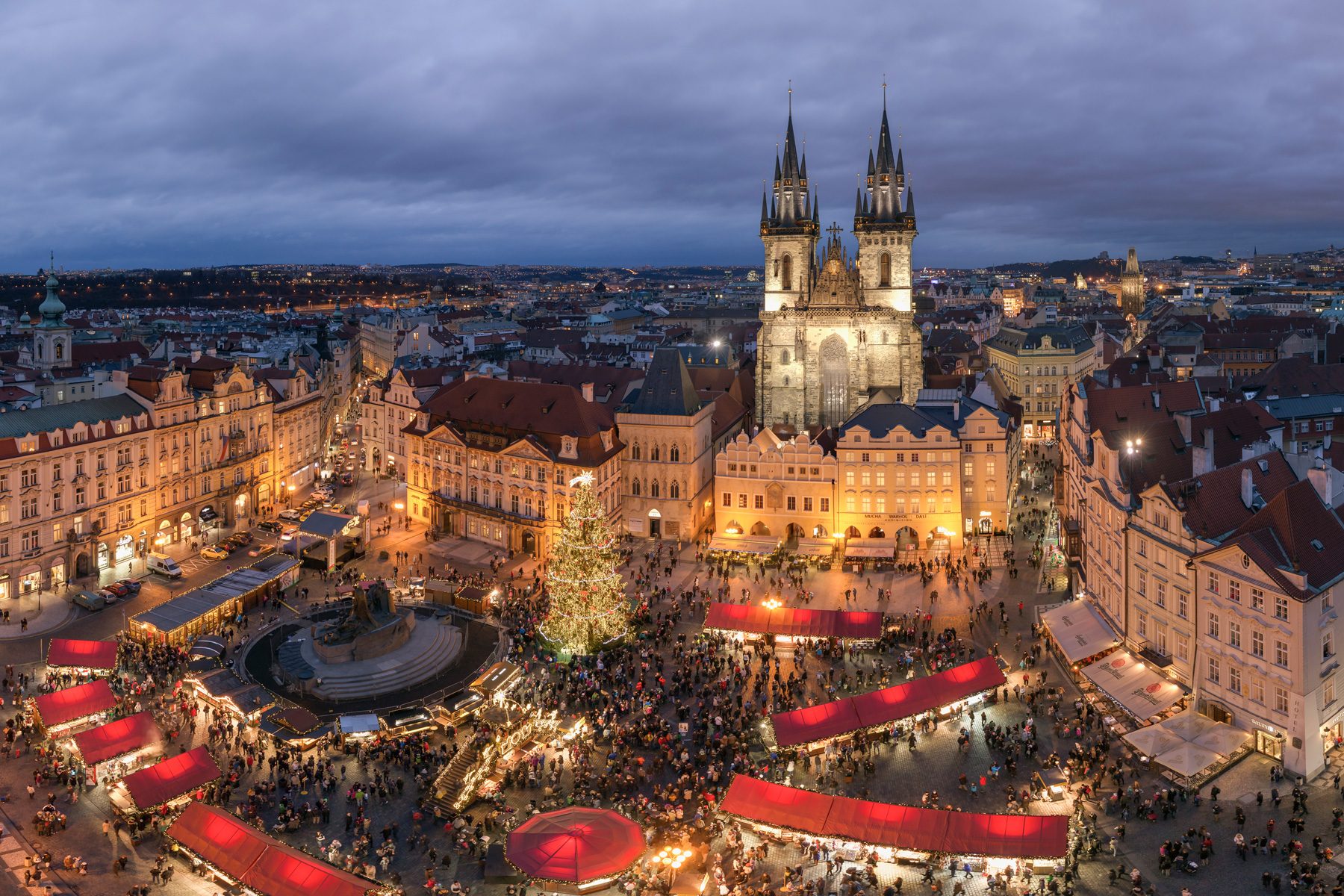 Prague Market during Christmas
