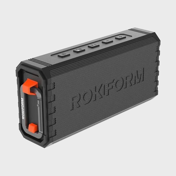 Speaker displaying brand name 