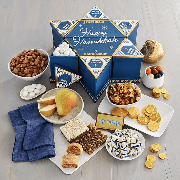 Star-shaped box holds treats, displaying 