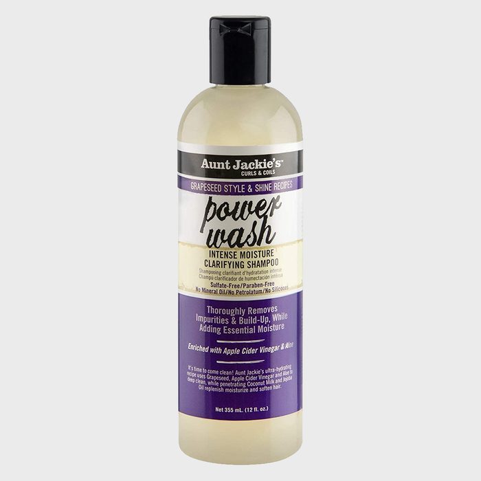 Shampoo bottle displaying 