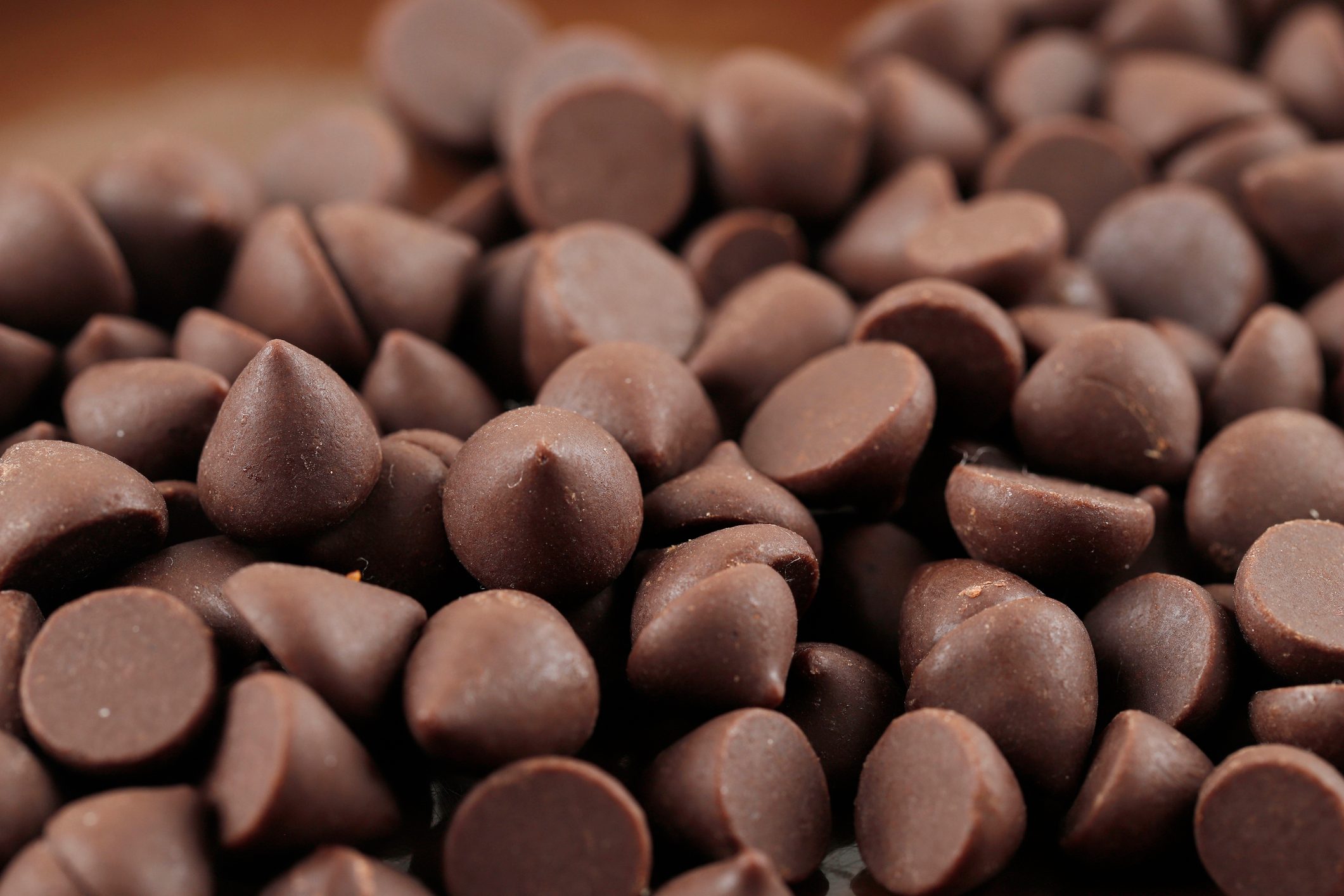 Chocolate Morsels Spread for Food Background