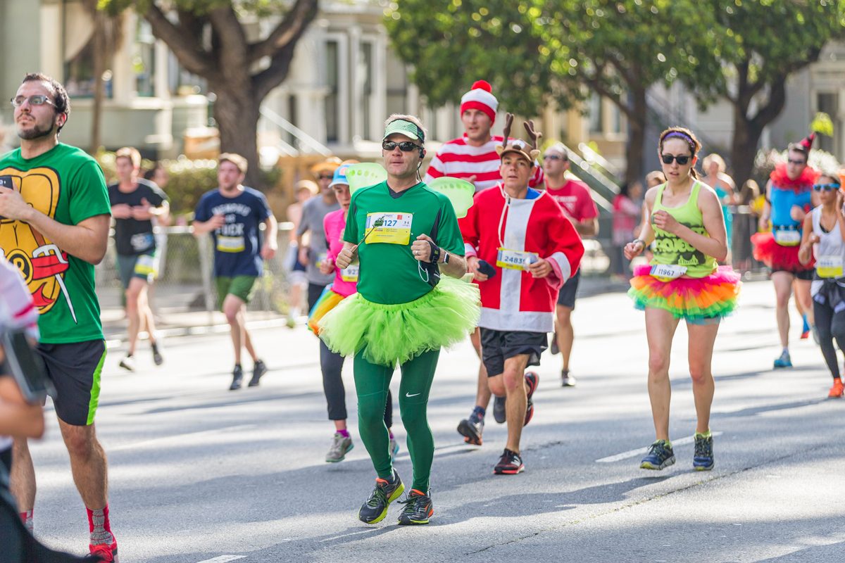 People Running In St Patricks Day Dash