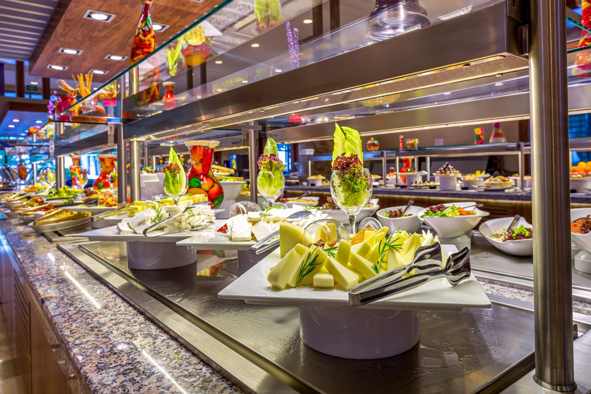 Buffet In Cruise Ship