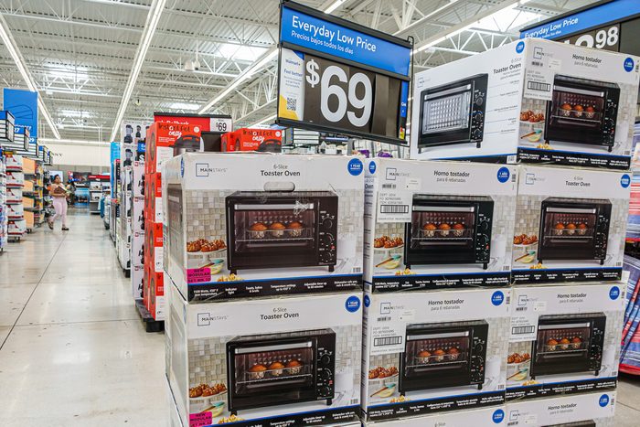 toaster ovens on display at walmart