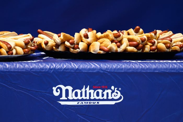 hot dogs at nathan's eating contest