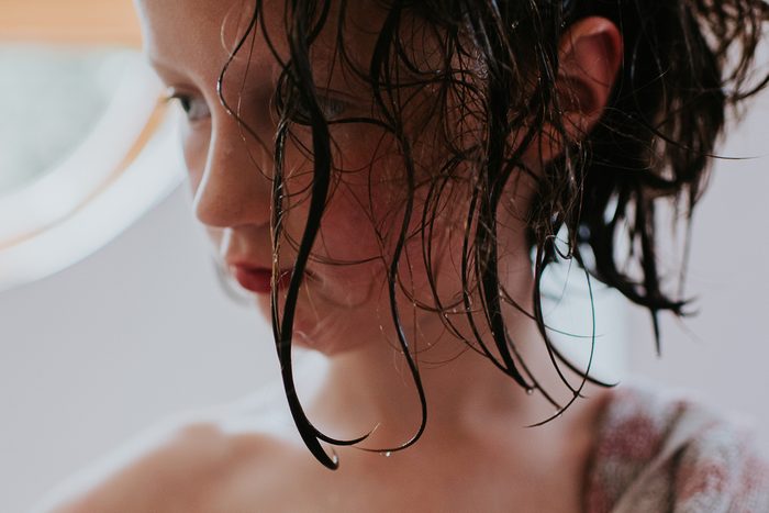 girl with wet hair