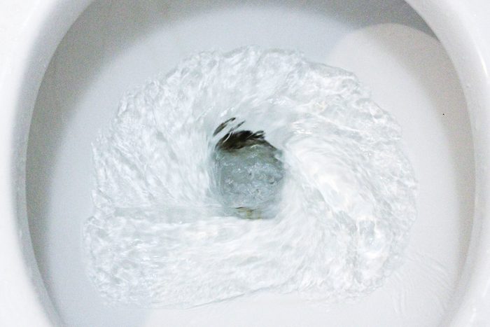 toilet water swirling