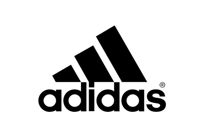 Black trefoil logo above the word "adidas" in bold lowercase letters, set against a plain white background.