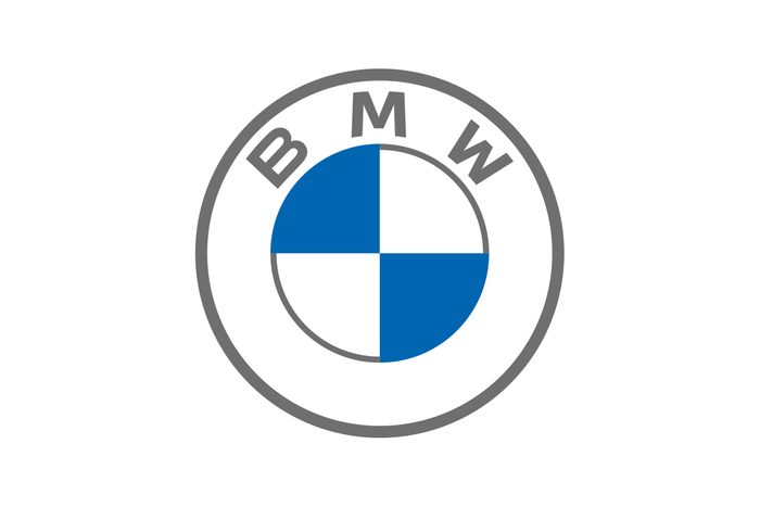Bmw logo on a white background
