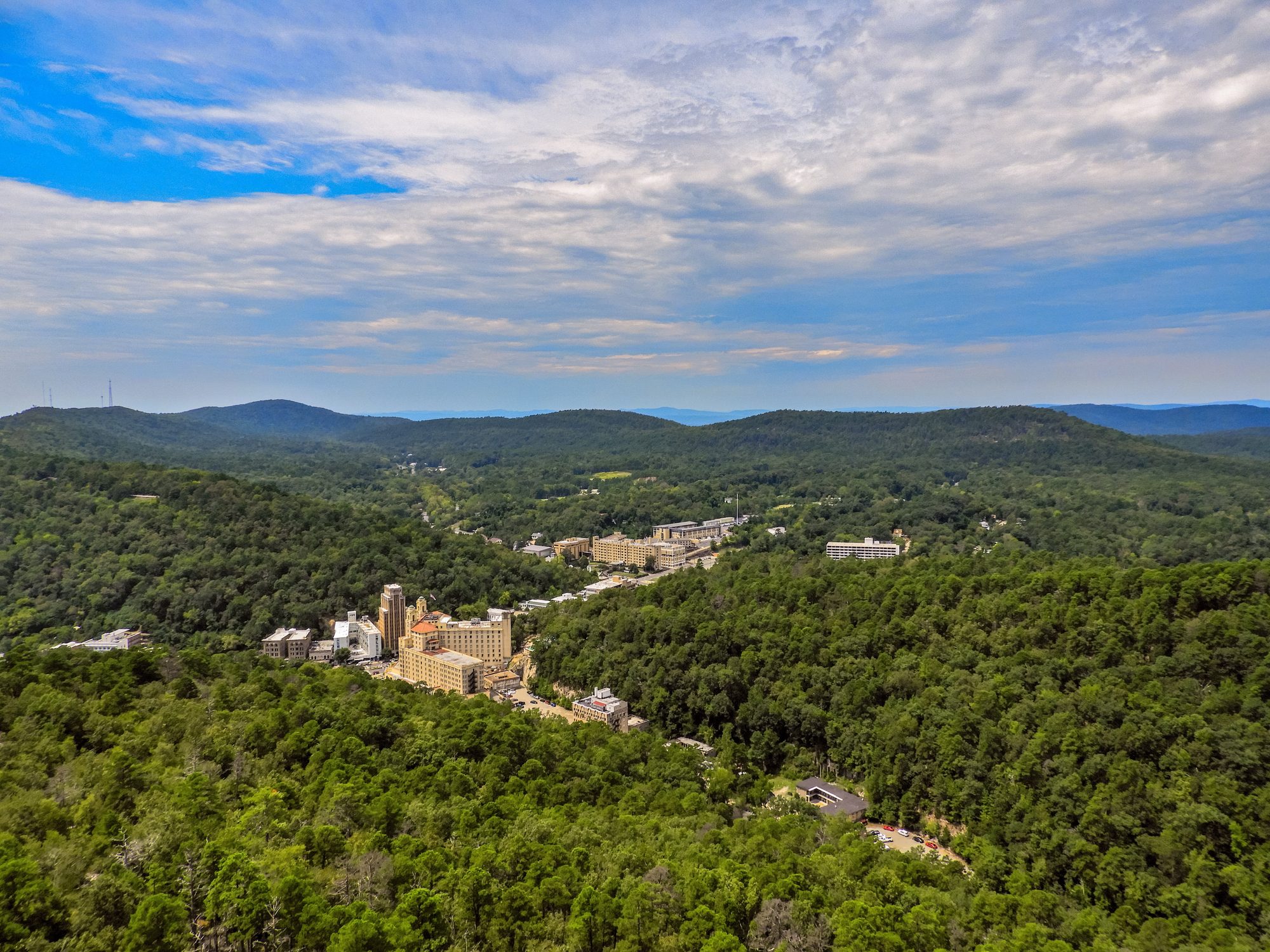 Aerial View of Hot Springs, Arkansasa