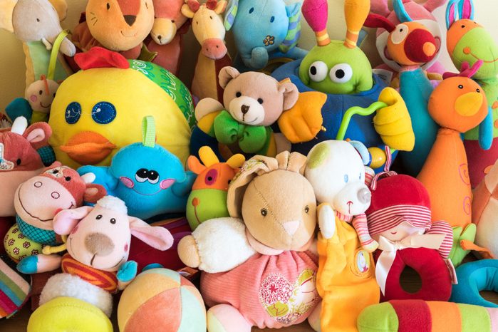 Toy Box full of soft toys