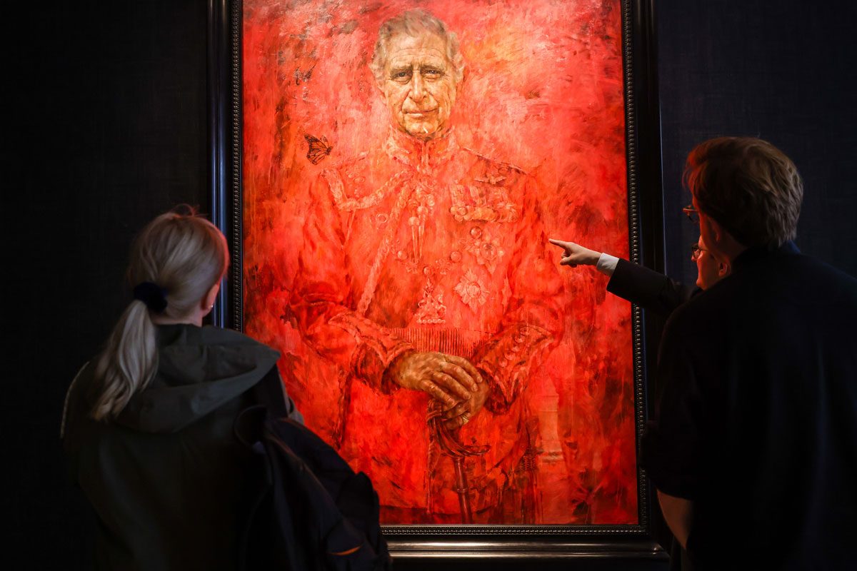 First Official Portrait Of King Charles