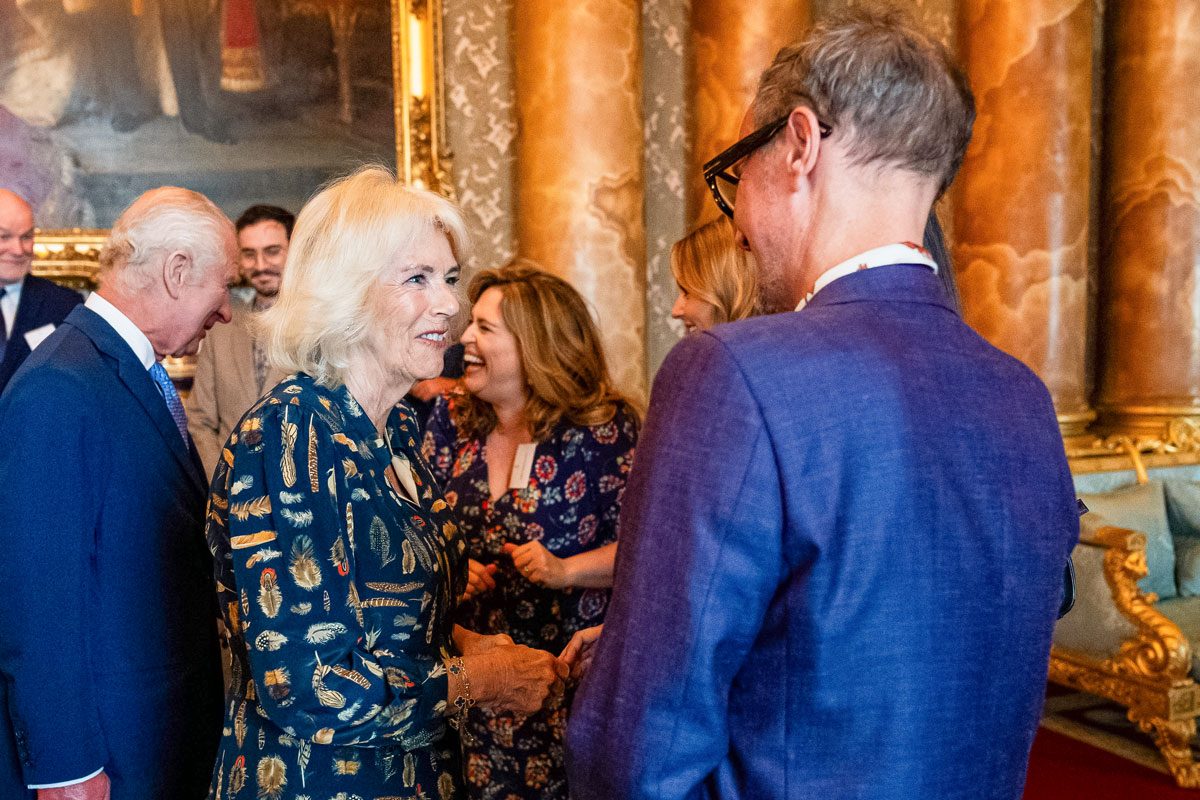 Queen Camilla Greet Artist Jonathan Yeo