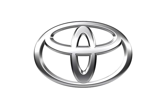 Toyota logo on a white background