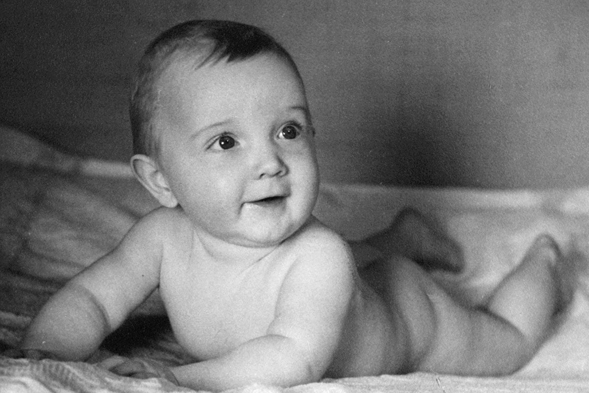 Baby smiling