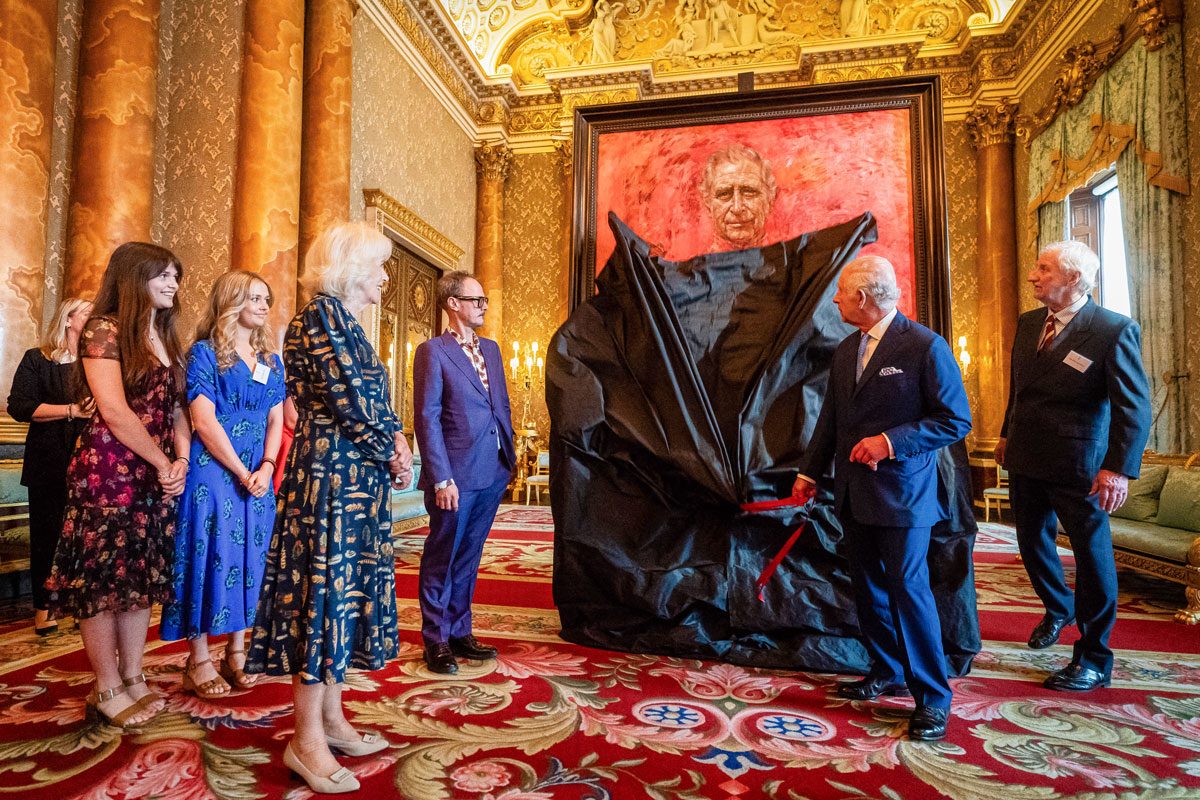 Unveiling First Official Portrait Of King Charles