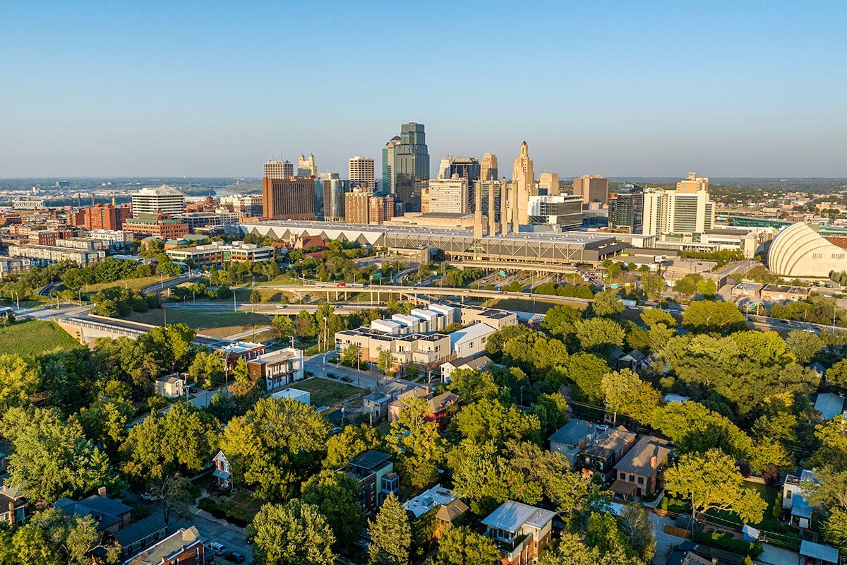 Downtown Kansas City Aerial View